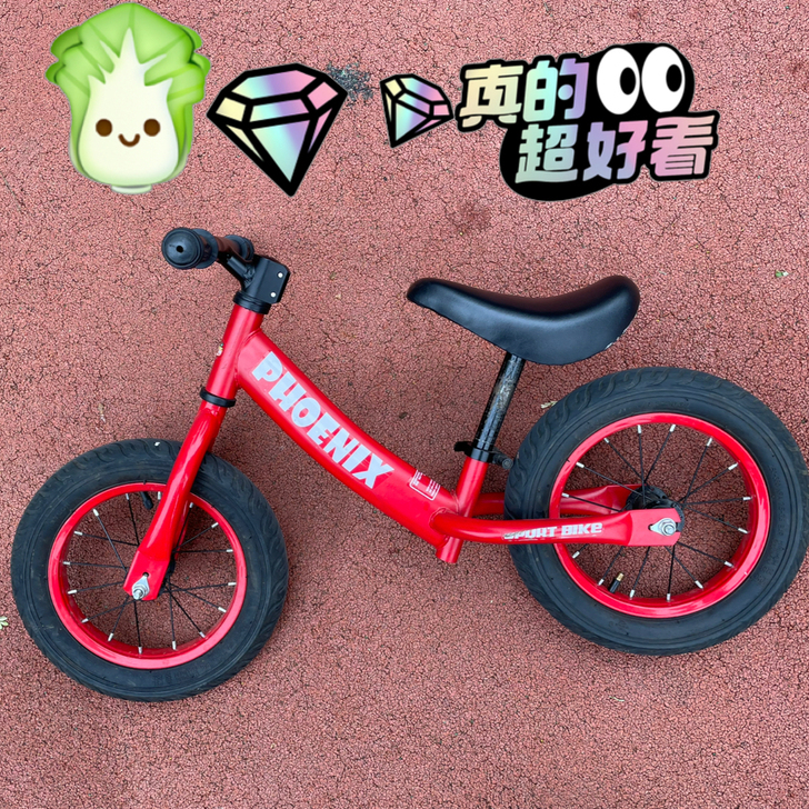 凤凰牌儿童平衡车，低价转让，车子九五新，没...