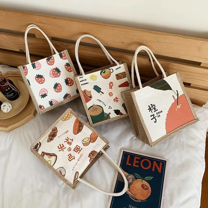 全新可爱帆布包包女2021新款时尚百搭日系...