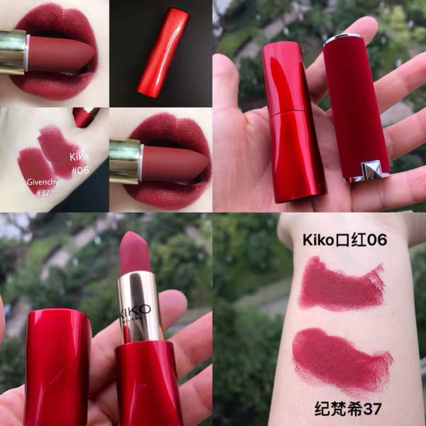 全新kiko圣诞限定魔法假日哑光雾面丝绒口...