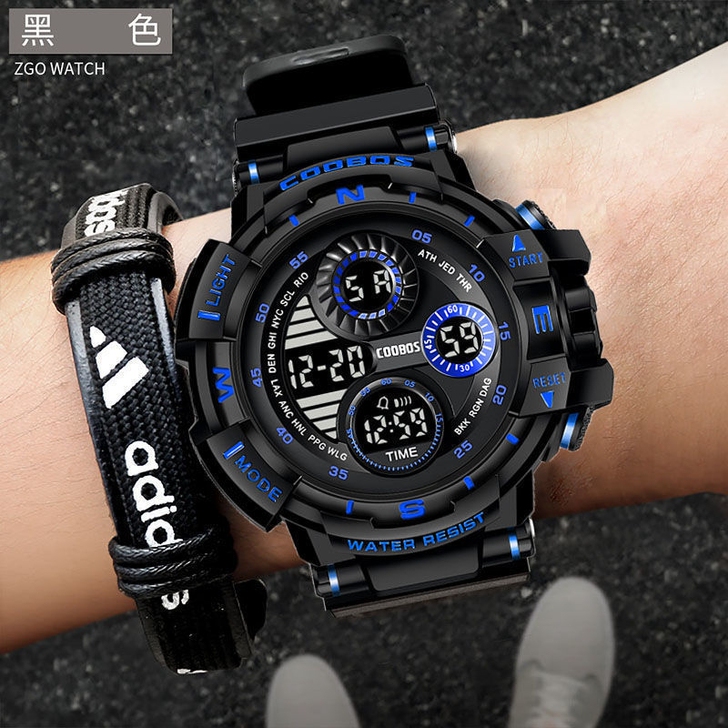 男士手表男学生韩版潮流闹钟防水夜光青少年运...