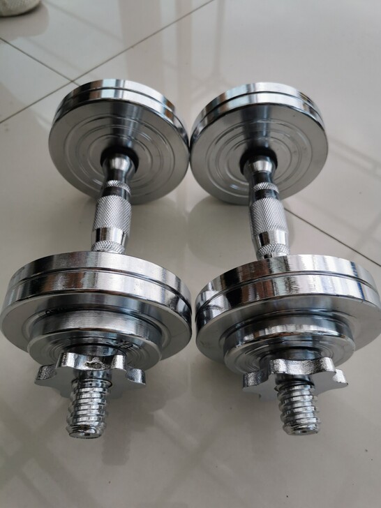 哑铃厂家倒闭，赔钱处理，15kg纯钢电镀哑...