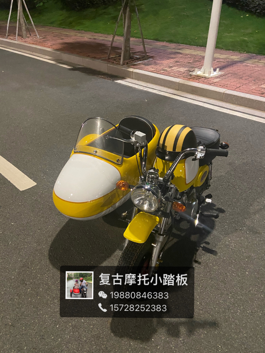 边斗小三轮小蚂蚁摩托车，挎子车复古小摩托小...
