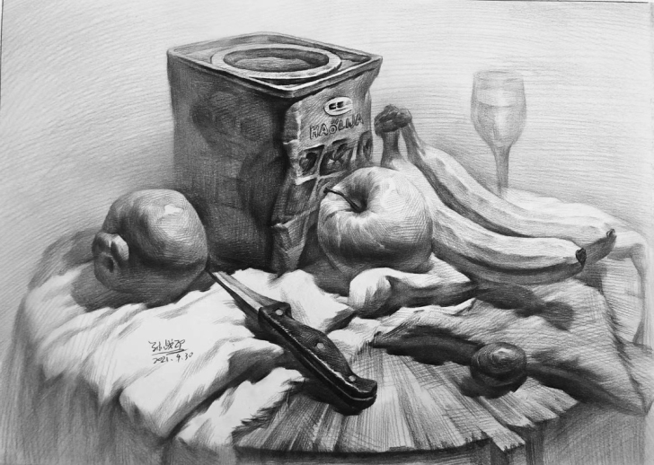 素描画成品作品 精品画 色彩 水粉画成品 ...