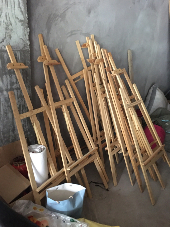 150cm实木画架 买了一年多用了几次 新...