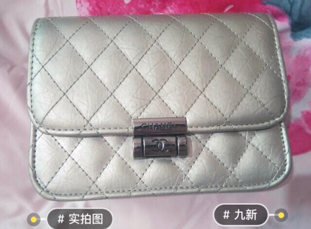 （可换）小香风银色链条斜挎包