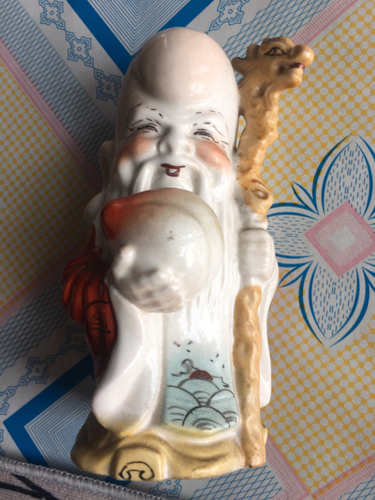 70年代老寿星。大开门的东西 。手绘加喷彩...