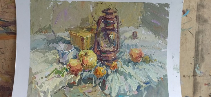 四开水粉作品，卡纸作画，全新出售 全新，包邮