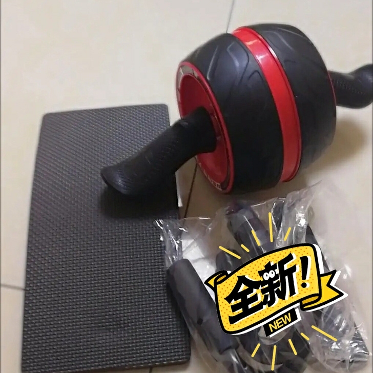 全新包邮 自动回弹健腹轮男女腹肌轮收腹机初...