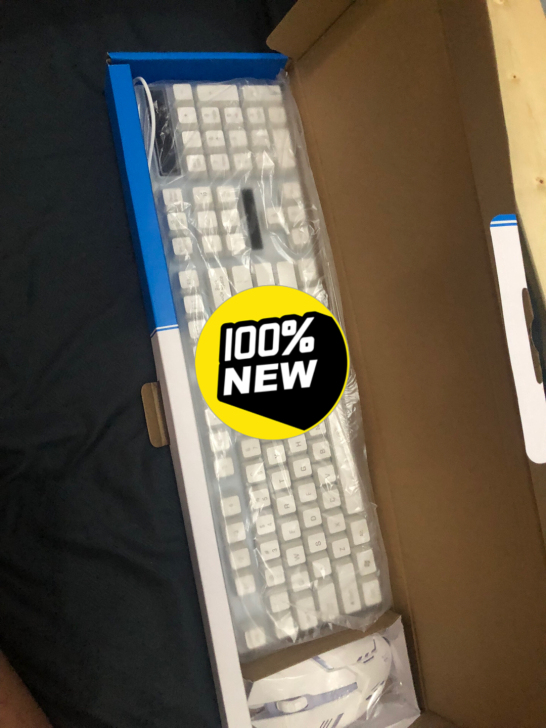 全新未使用游戏键盘，买电脑的时候送的，自己...