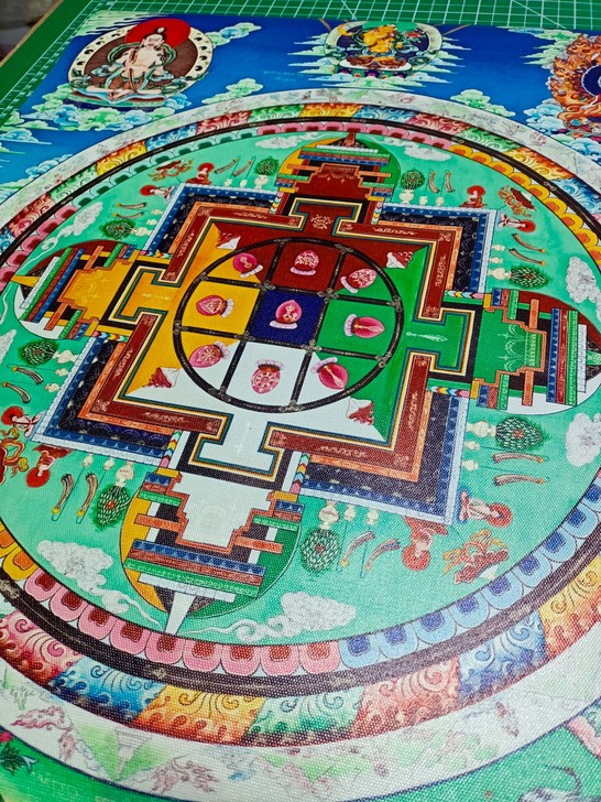 油画布定制一批唐卡