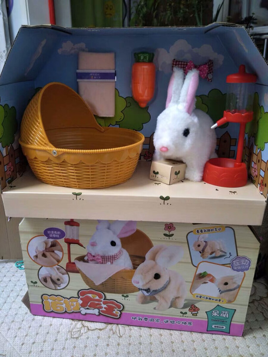 诺拉宠宝电动兔子非拉比兔马尔济斯公主狗宠物...