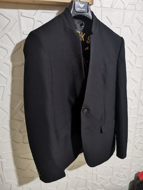 立领外套西服休闲修身抗皱微弹