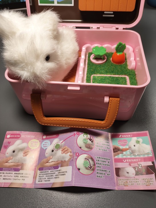 mimiworld蜜蜜兔会叫说话仿真小白兔...