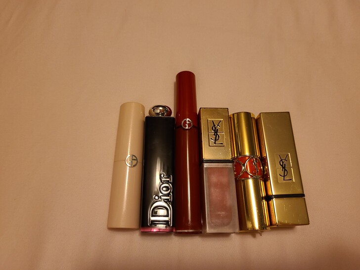 阿玛尼 ysl dior口红唇釉 唇膏 色...