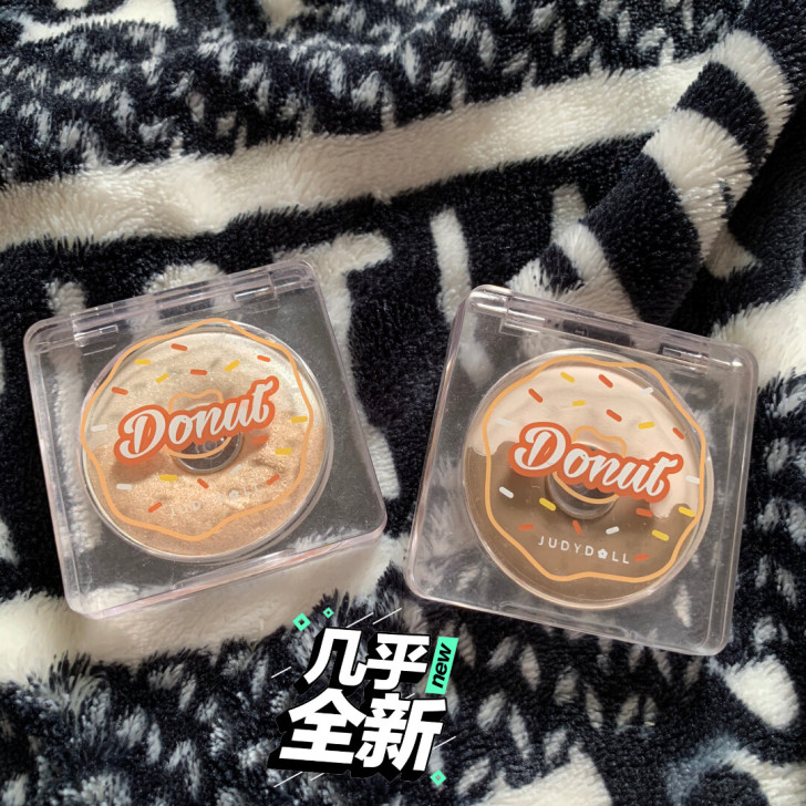 橘朵甜甜圈高光修容盘高光眼影盘
