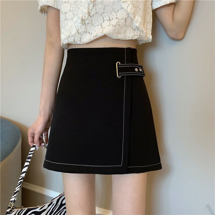【全新特价】 高腰A字裙半身裙女春夏202...