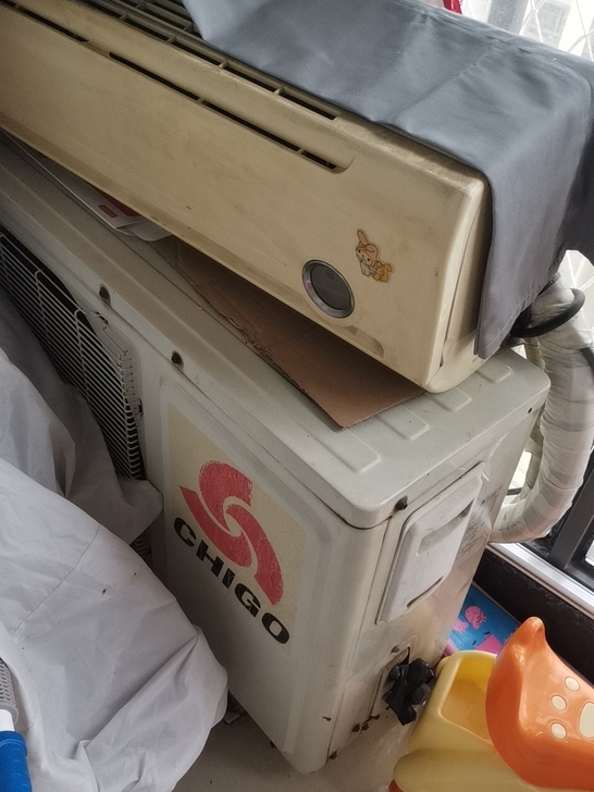 旧空调,换的全铜管3米