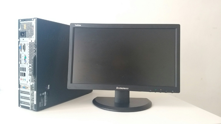 联想ThinkCentre，商用台式机一套。