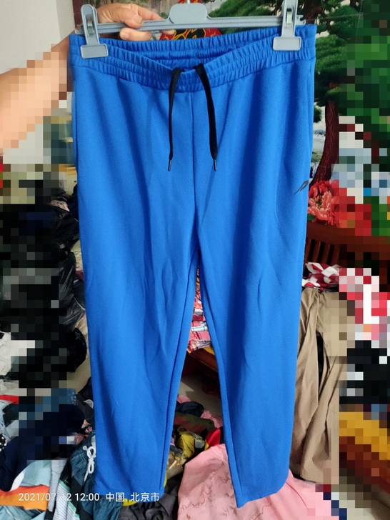 便宜处理一批外贸尾货运动裤，蓝色，S码，M...
