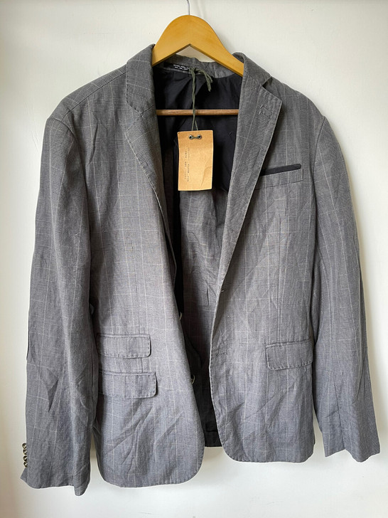 「全新闲置」杰克琼斯男士格子西服 175#...