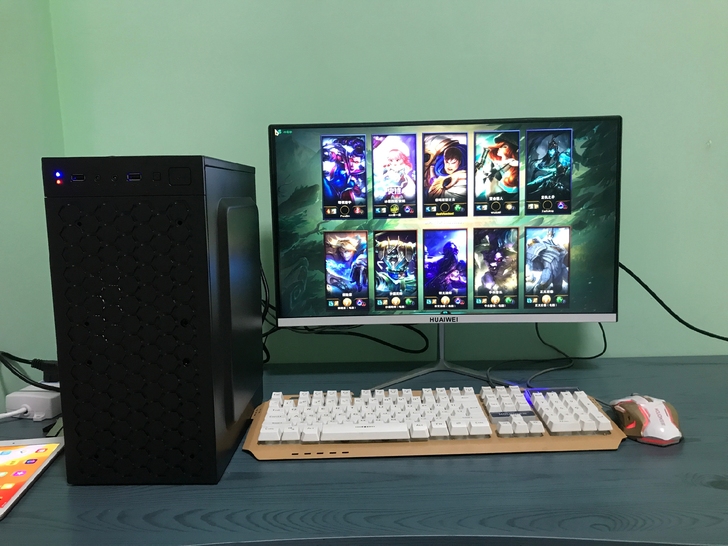 自用9成新,高配电脑599包邮主机显示器一...