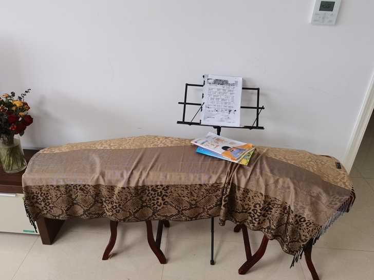 二手敦煌牌的古筝，包括谱架，调音器，指甲，...