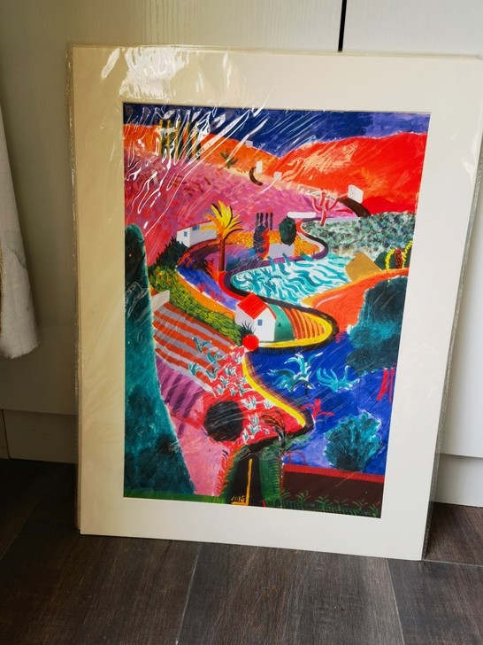 绝版印刷油画布油画，配高端卡纸外框，画面很...