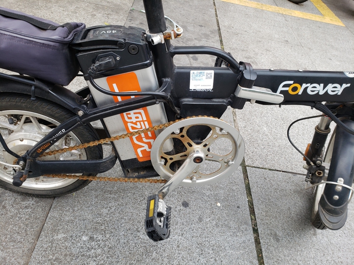 48v永久电动自行车，骑行一年，车况良好，...
