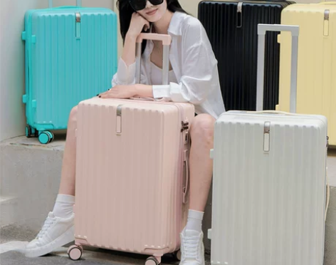 新行李箱男女马卡龙耐用旅行箱双封闭干湿分离...