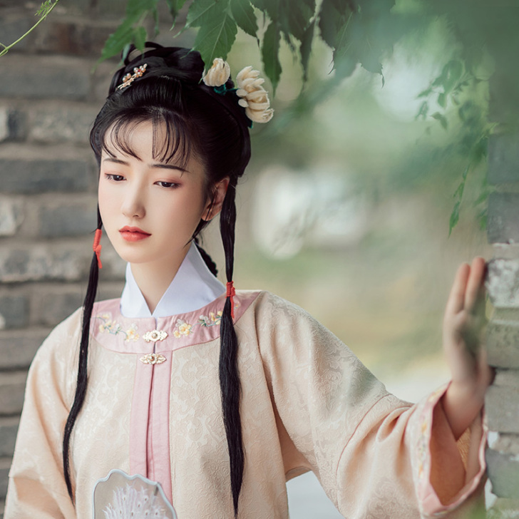 池夏 金陵往事:金素馨 原创改良汉服明制圆...