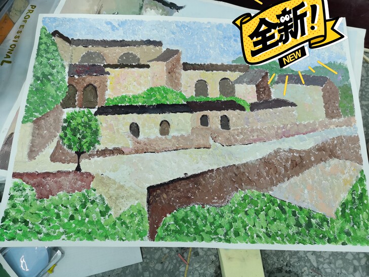 色彩风景，风景写生。