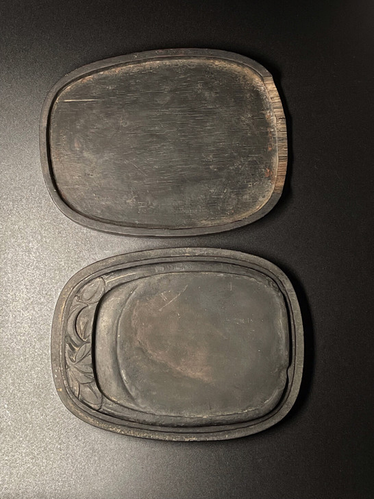 清代砚台,端砚,红木原配盖子,包老清代晚期...