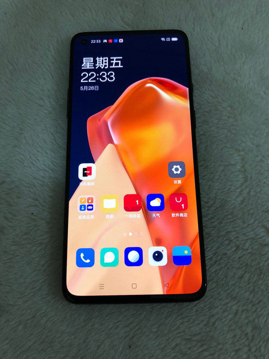 一加9r 8+128GB 黑岛