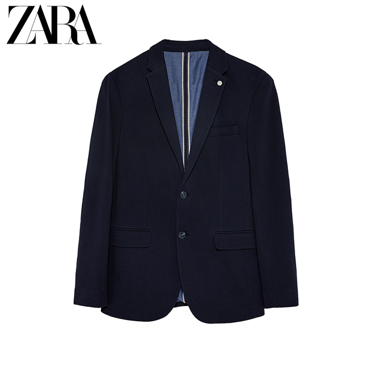 【狂欢价】ZARA 新款 男装 双色纹理西...