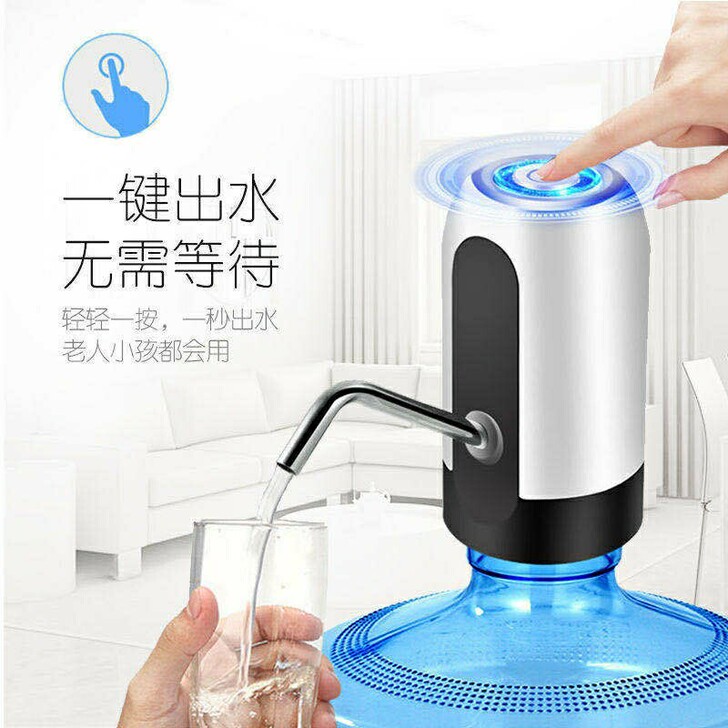 桶装水抽矿泉水自动按压出水小型饮水机水桶压...