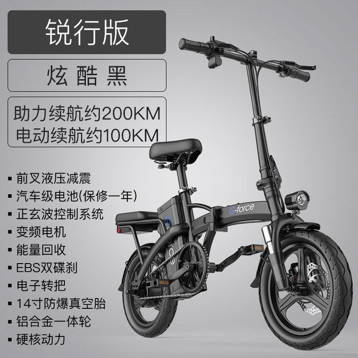 美国G-force 折叠电动自行车锂电池代...