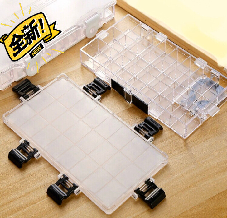 24格，36格颜料保湿调色盒，底部指托钩设...