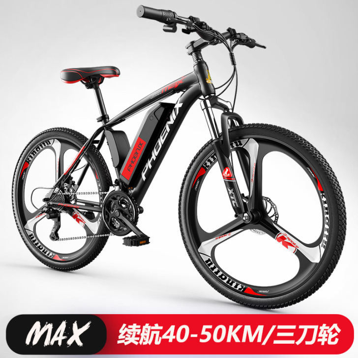 电动山地车电动车凤凰山地车助力车36V锂电...