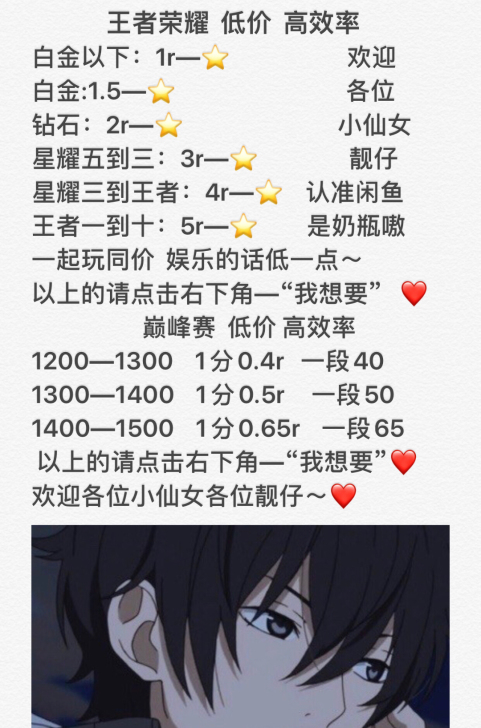 wz ry 代咑 排位 上分 纯手 工，私...