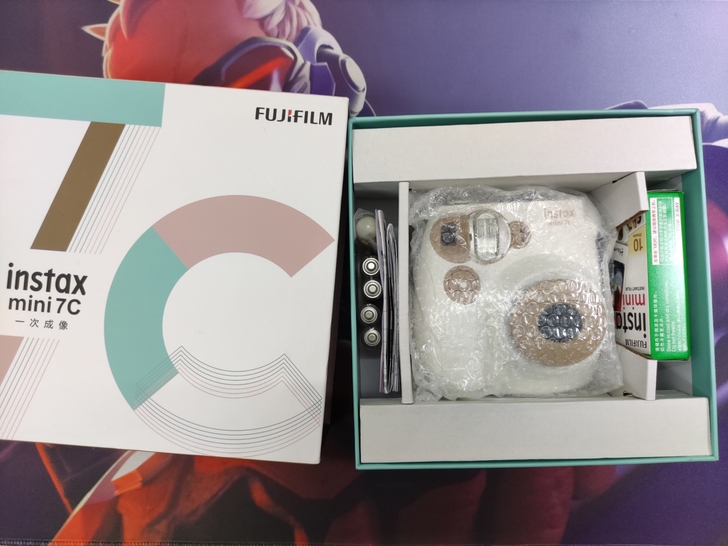 富士拍立得相机mini7C礼盒装 奶咖色