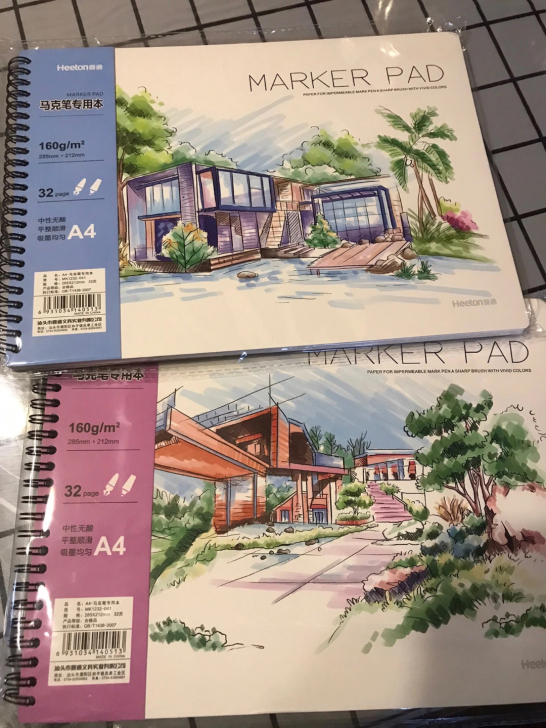 加厚马克笔绘画本 专业马克笔专用本创意纸张...
