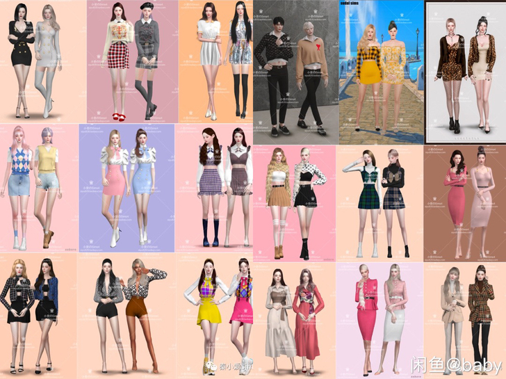模拟人生4精美Mod合集补丁发型衣服饰品鞋...
