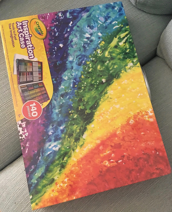 美国亚马逊绘儿乐艺术灵感着色盒蜡笔套盒彩虹款