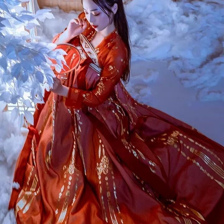 【汉服清仓】婚服正品汉服女仙气齐胸襦裙大摆...
