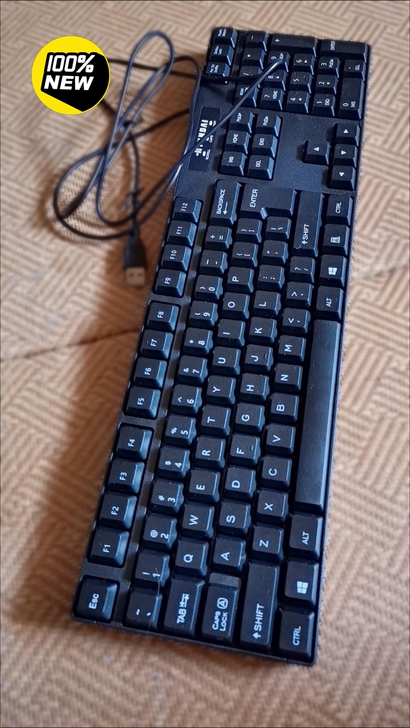 闲置一批  有线USB电脑键盘
