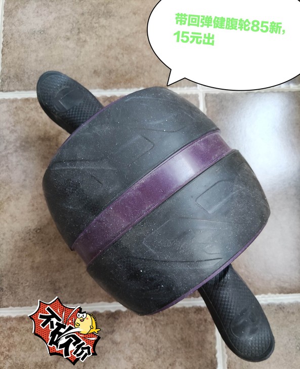 带回弹健腹轮85新，适合新手入门，原价50...