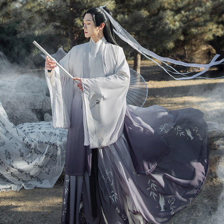 汉服男正品原创中国风汉服女侠客古装交领齐腰...