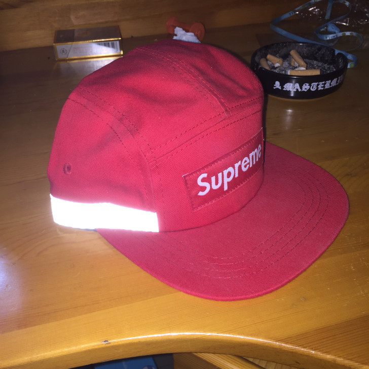 sup炫光3m反光红色瓜皮帽