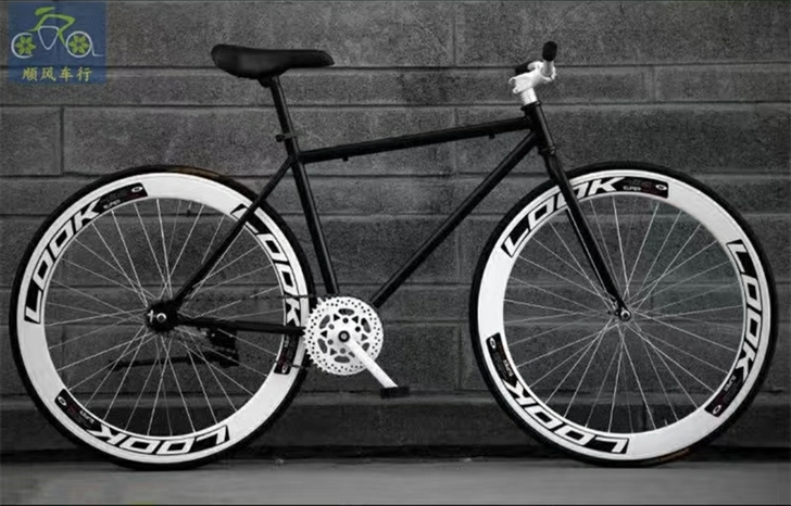 【低价出手】死飞变速自行车活飞单车实心胎学...