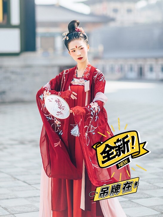 可换 汉尚华莲夜宴原创正品汉服女装刺绣大袖...